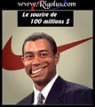 nike sur sa bouche
